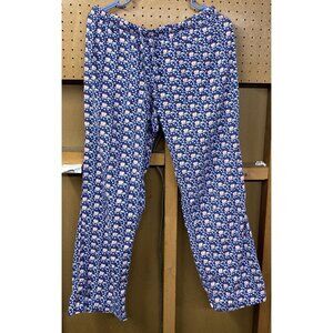 Vineyard Vines Reindeer Whale Christmas Print Lounge Pajamas Pants Women's XS